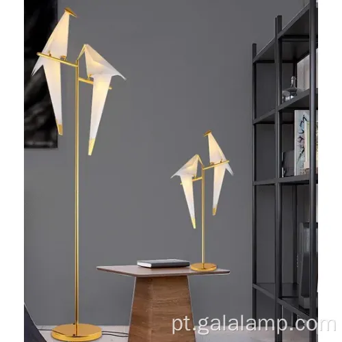 Lâmpada decorativa de guindaste de ouro nórdica moderna